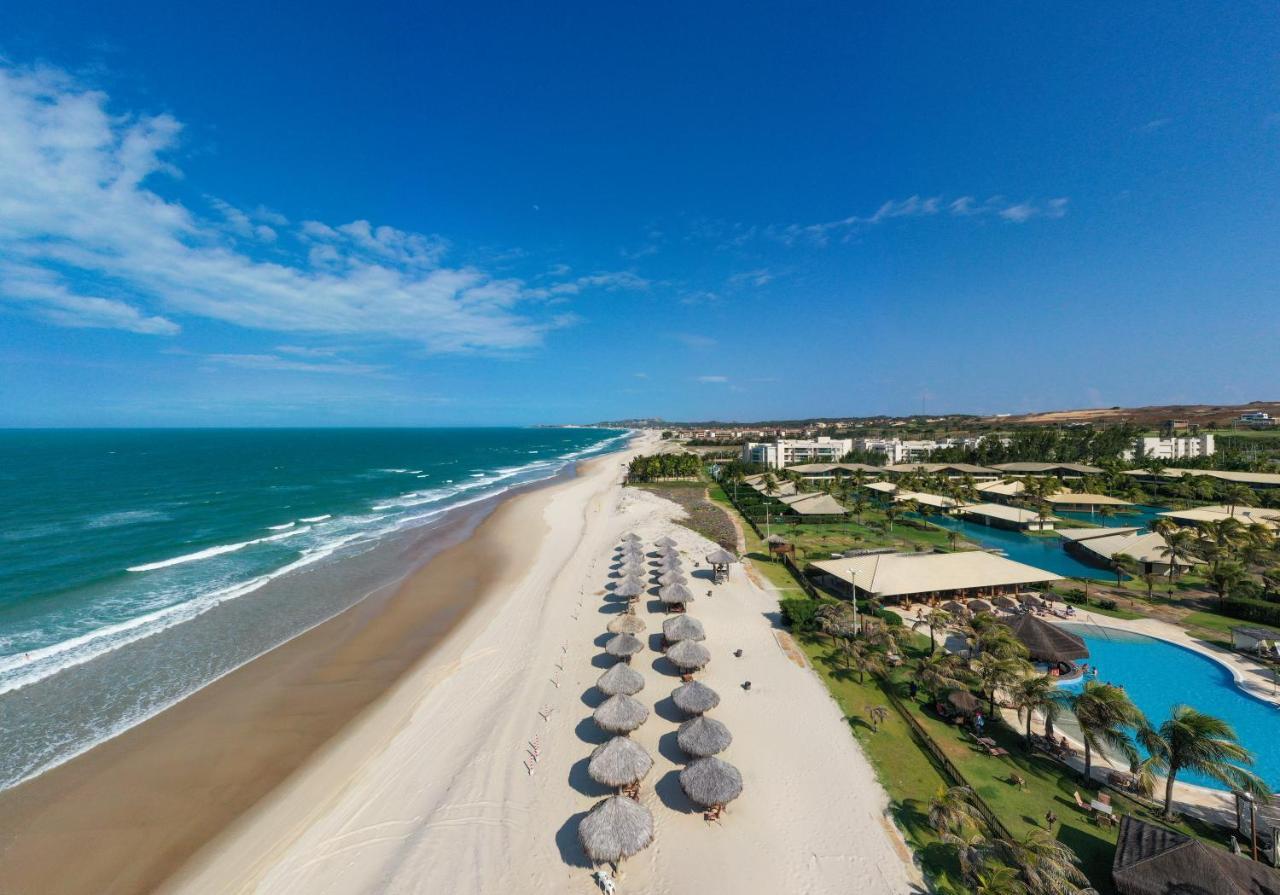 Dom Pedro Laguna Beach Resort & Golf By Wam Experience Aquiraz Exteriör bild Aerial view of the beach at the Sheraton Club Resort