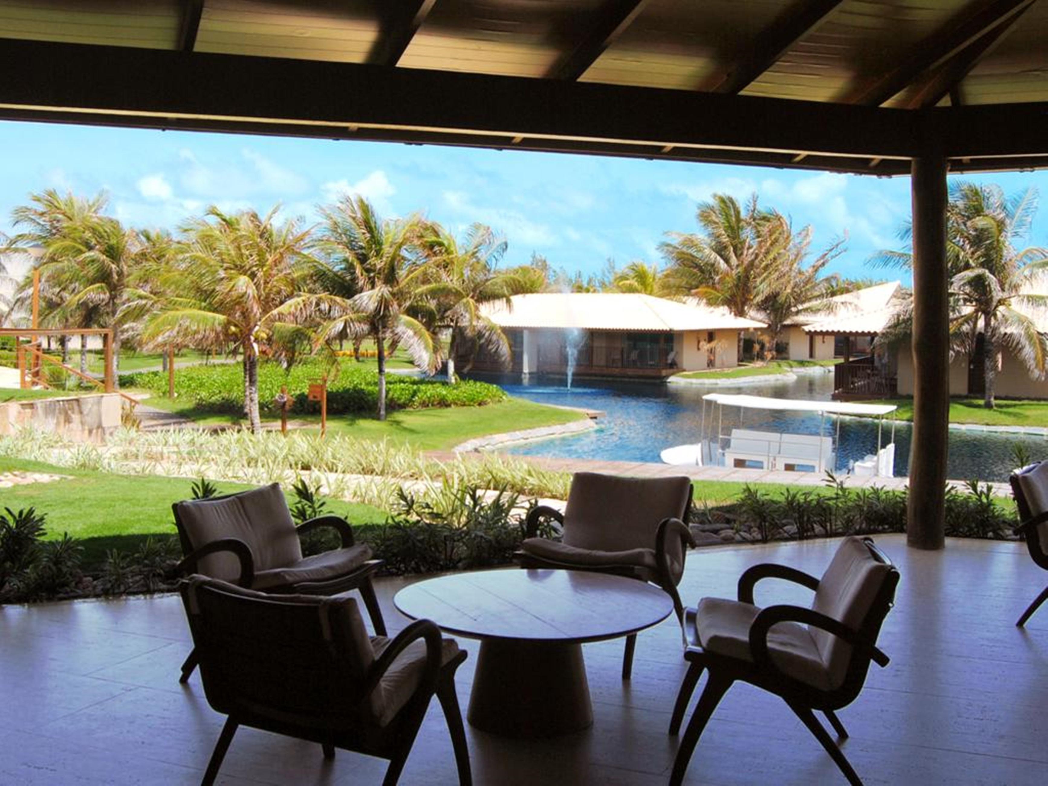 Dom Pedro Laguna Beach Resort & Golf By Wam Experience Aquiraz Exteriör bild View of the pool at the resort